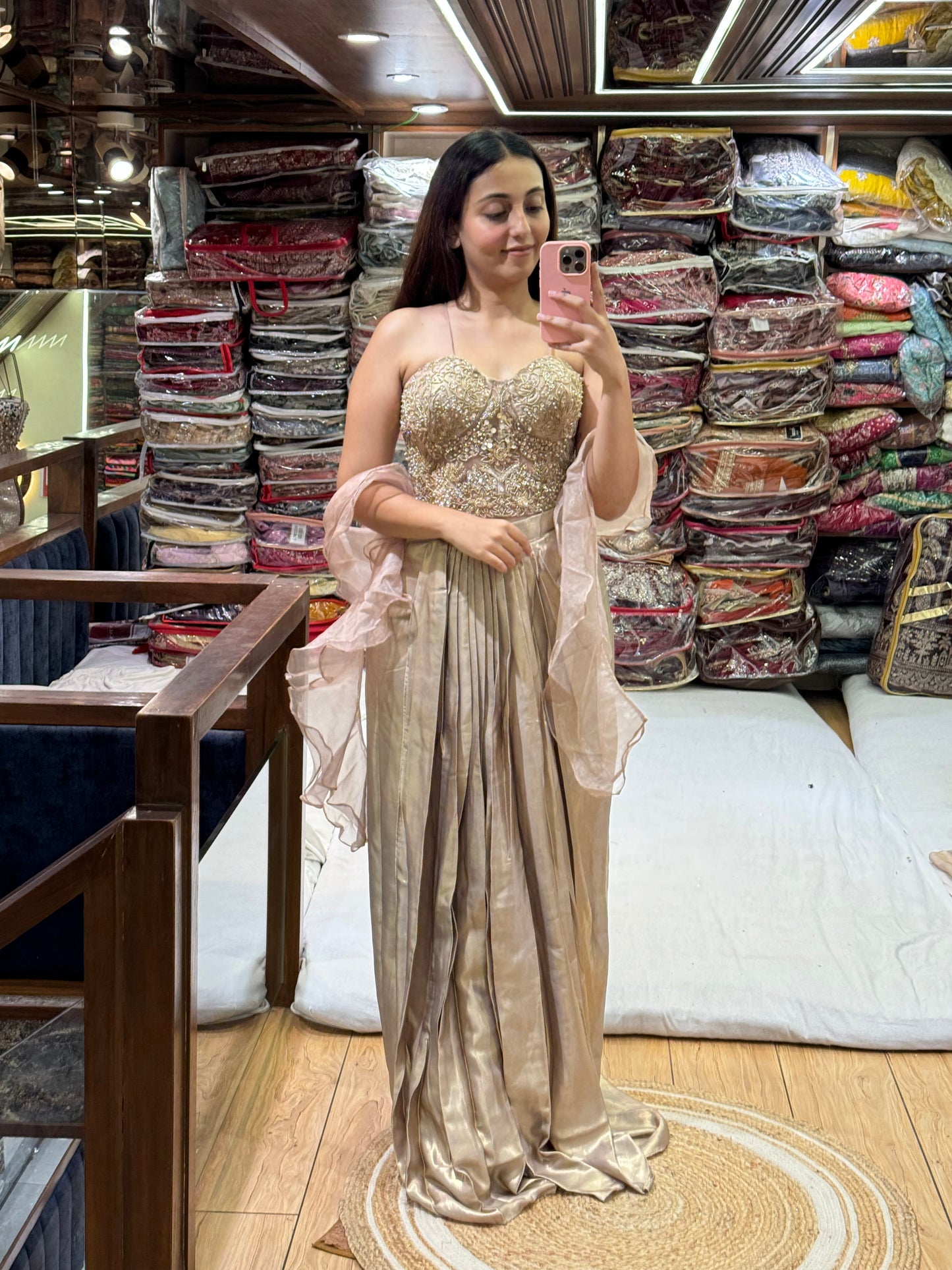 GOLD EMBELLISHED INDO