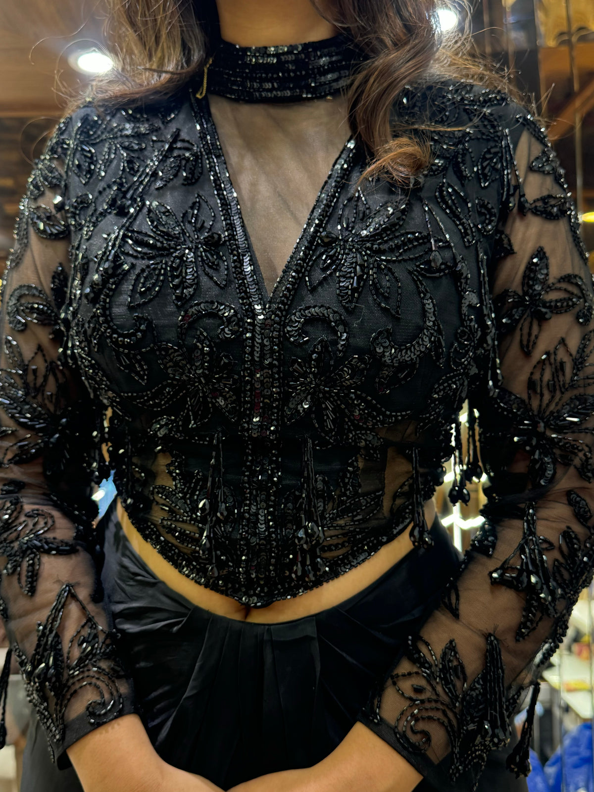 SHEER HIGH NECK INDO