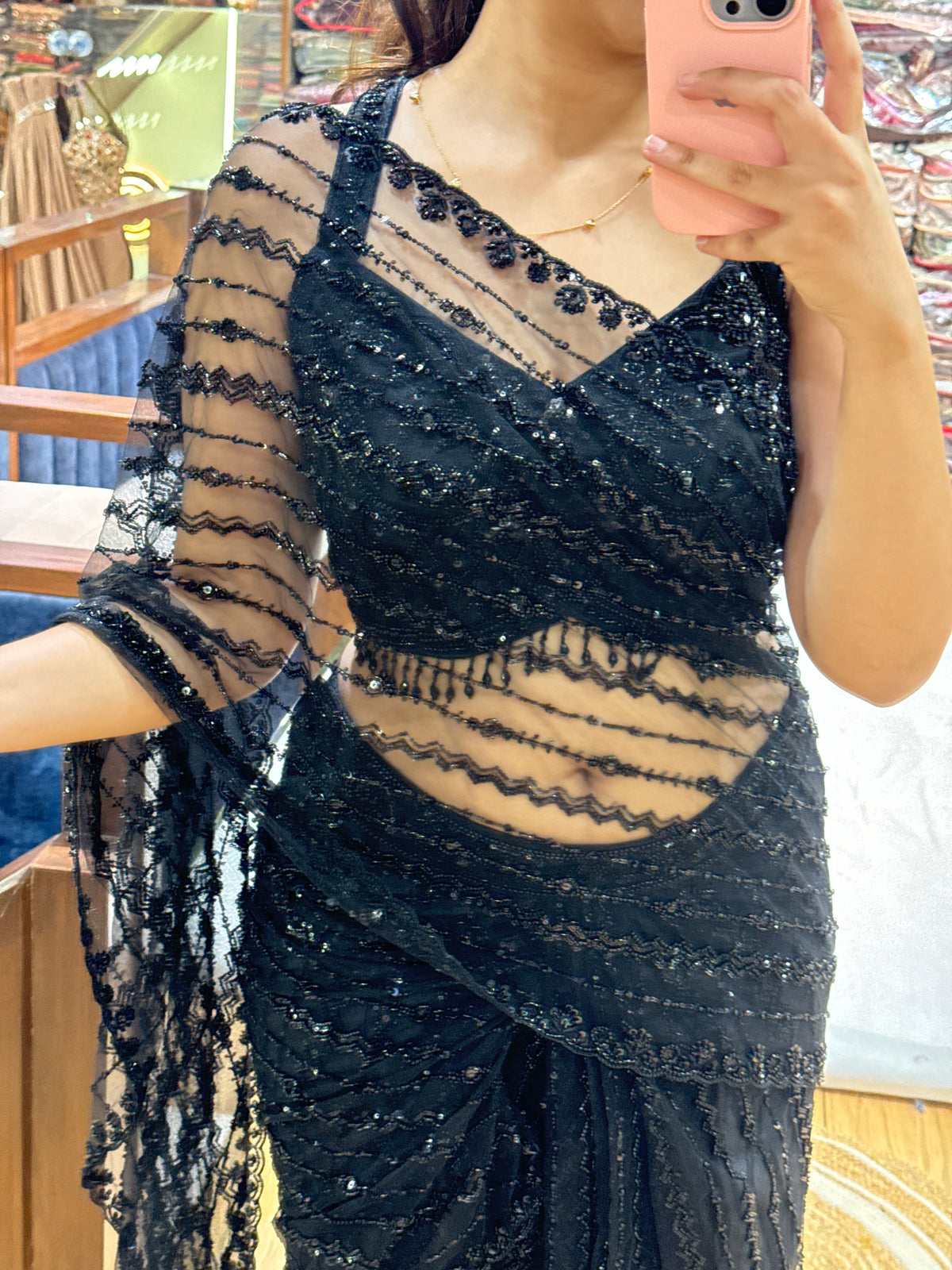 SHEER PRE-DRAPED SAREES