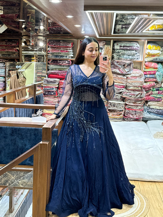 STARFALL NAVY GOWN