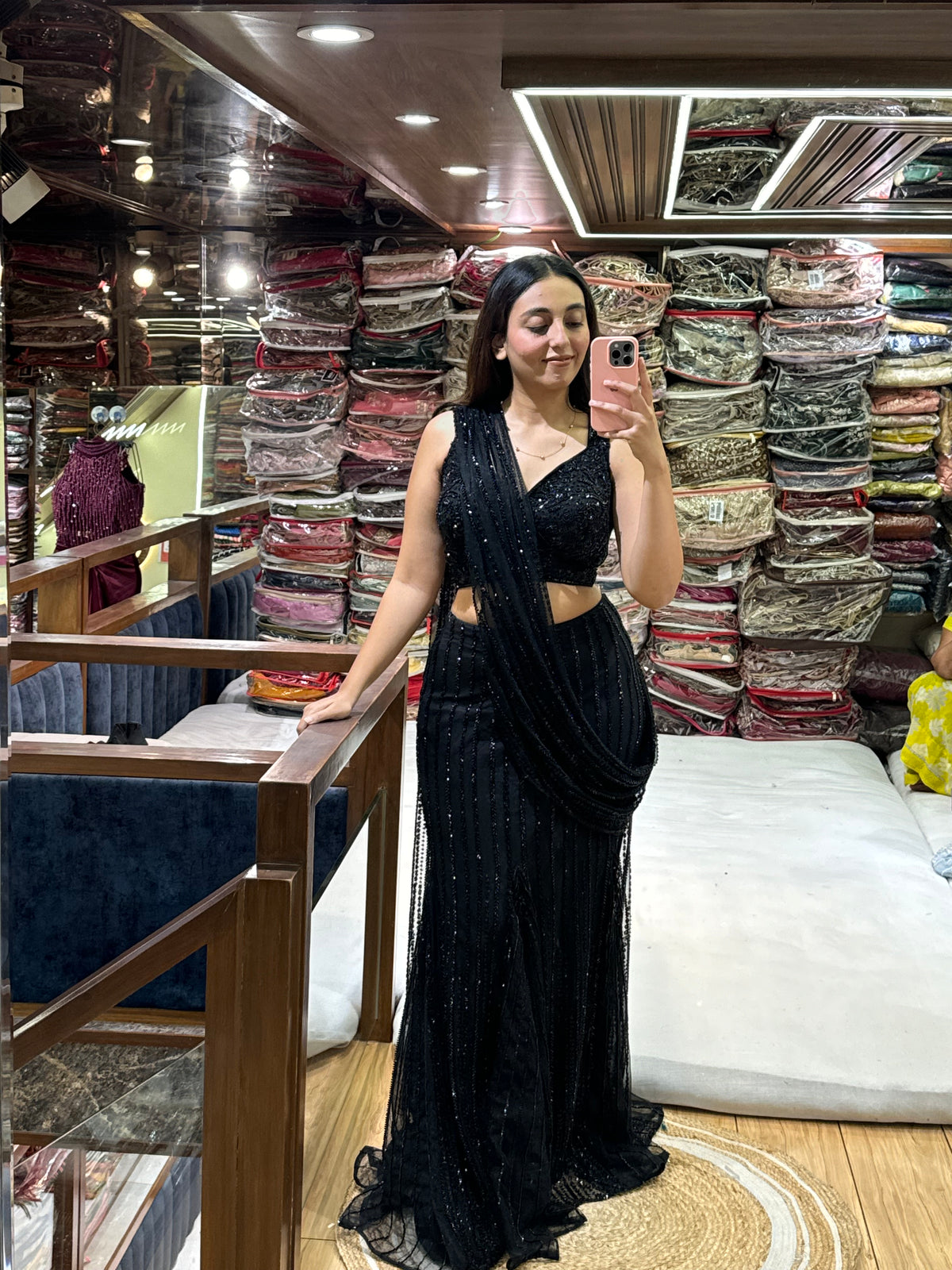 BLACK MAGIC DRAPED SAREE