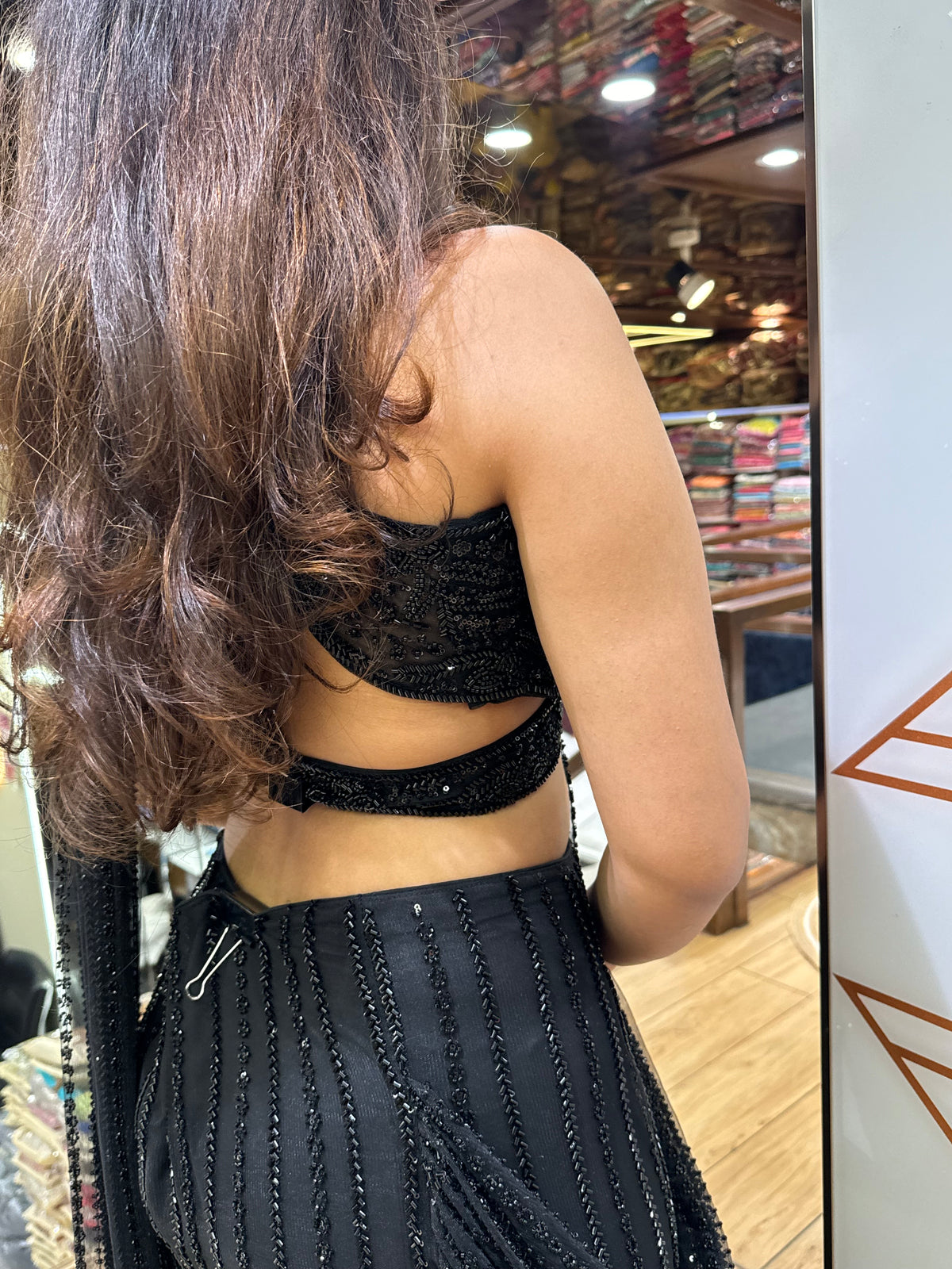 BLACK MAGIC DRAPED SAREE