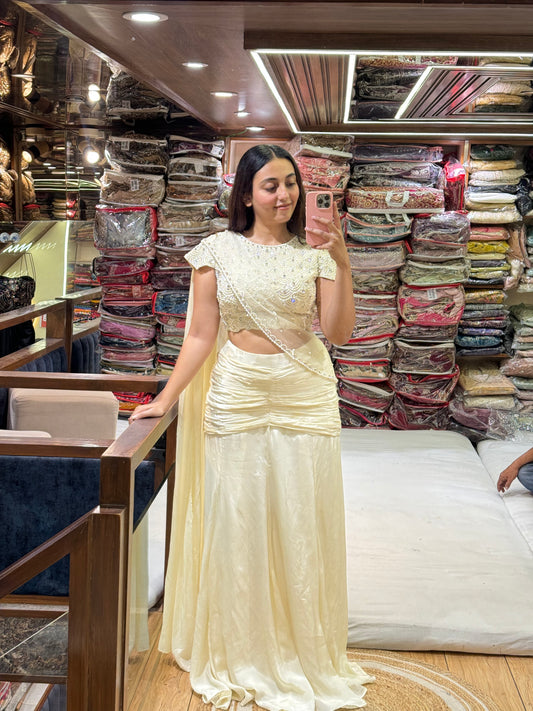 SOFT IVORY DRAPE INDO
