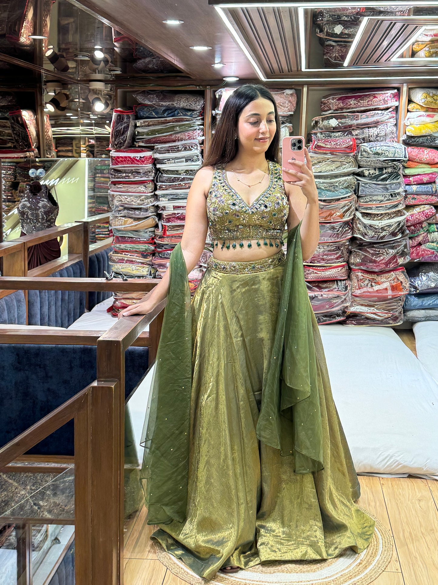 GOLD PLATED LEHENGA