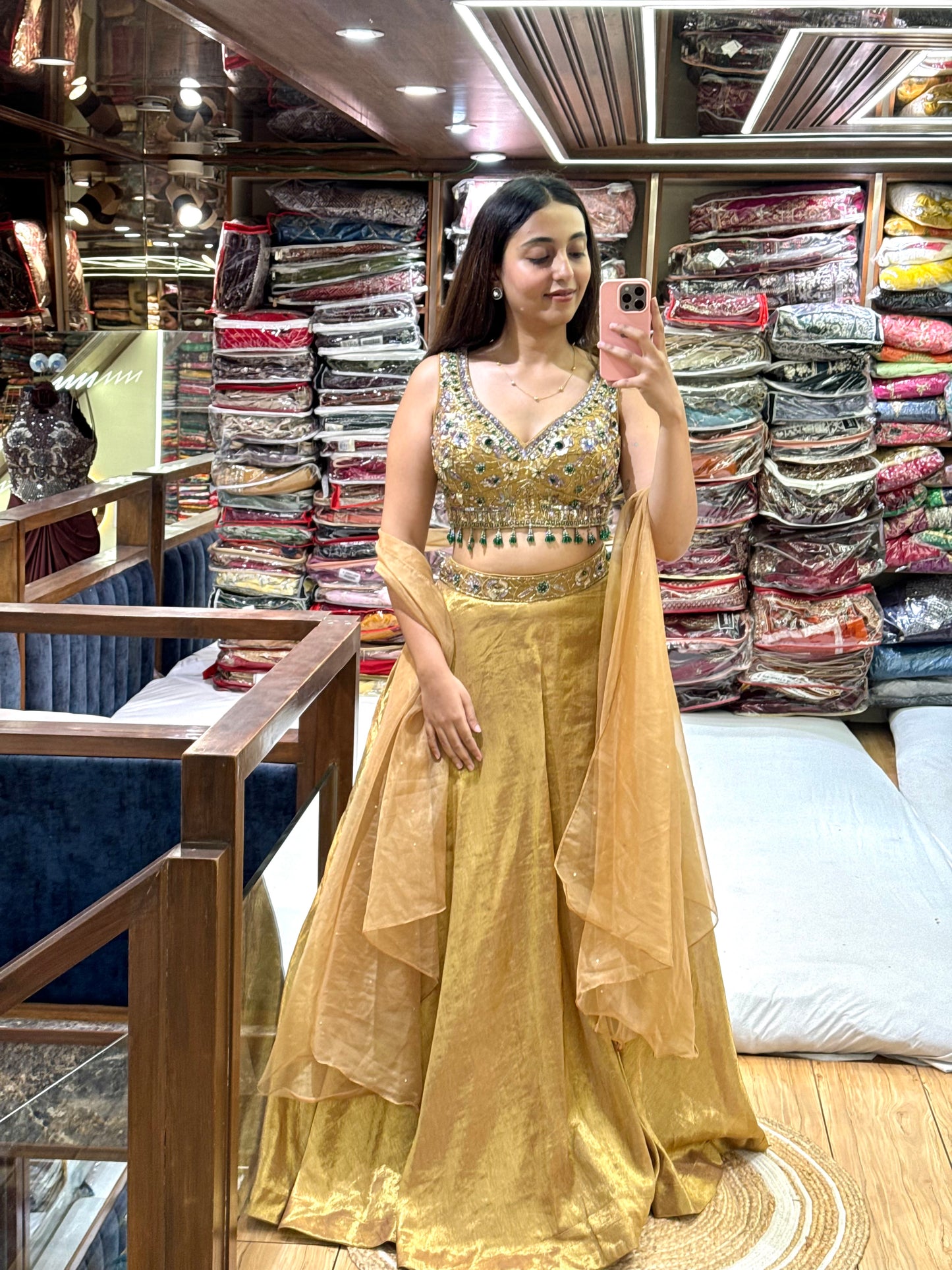 GOLD PLATED LEHENGA
