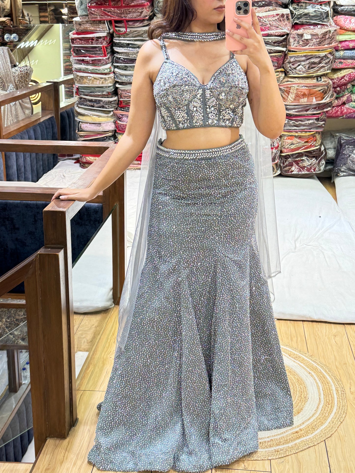 SILVER BODYCON INDO