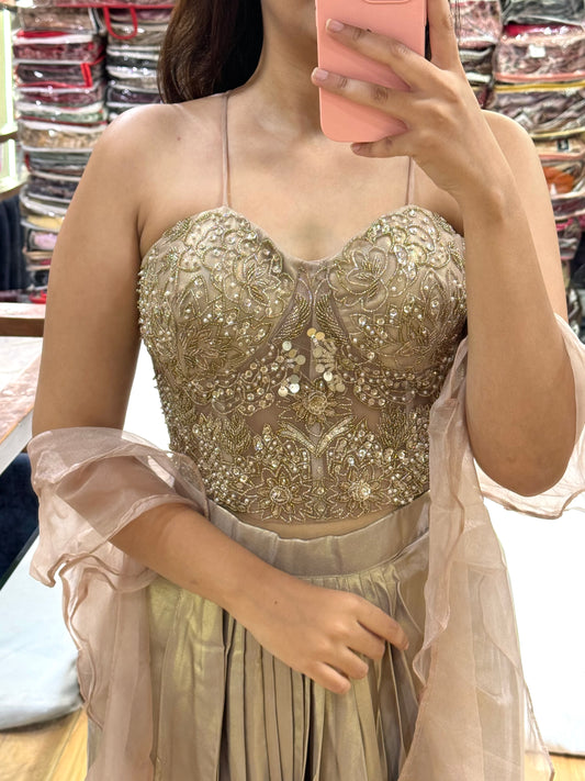 GOLD EMBELLISHED INDO