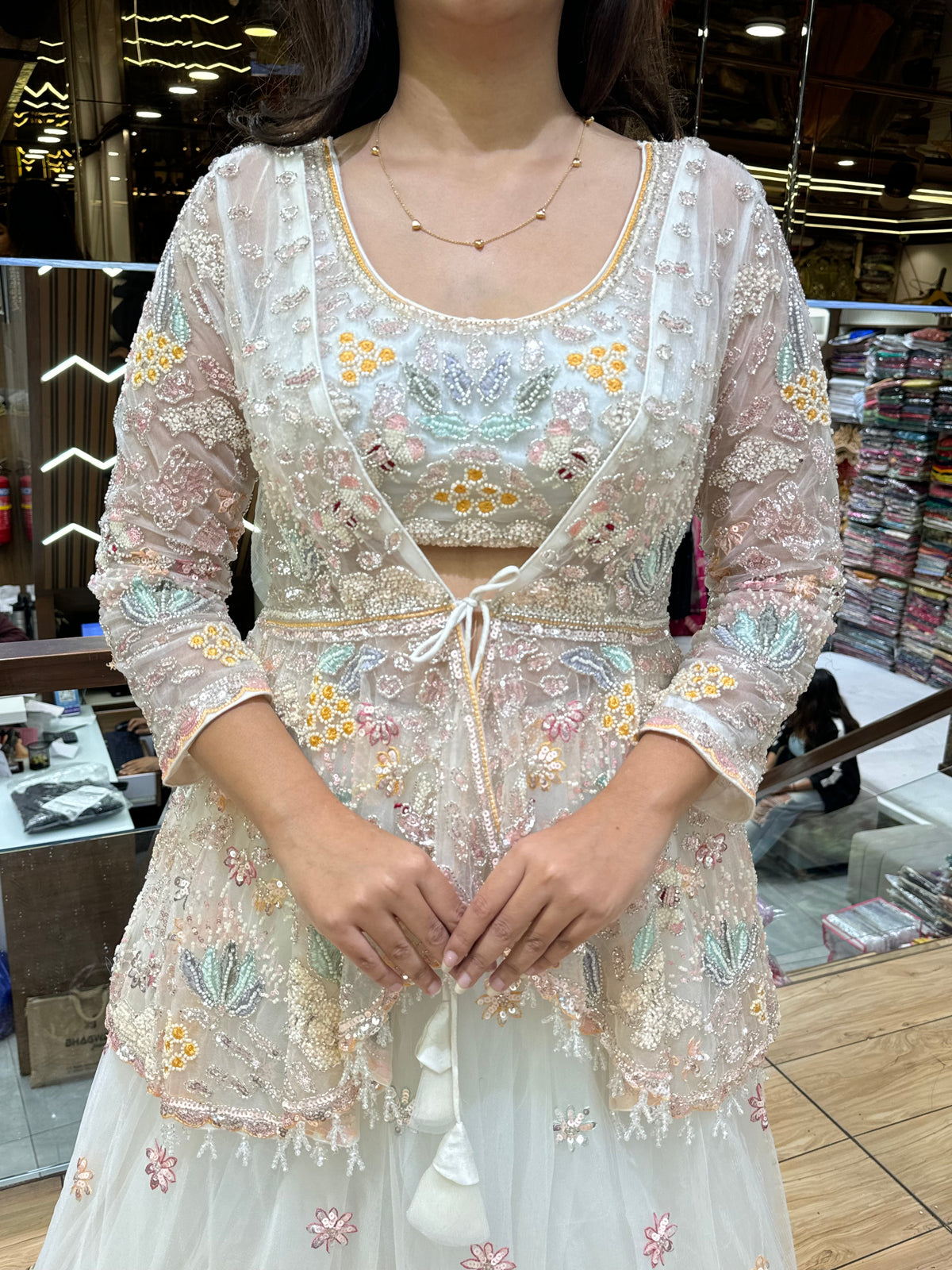 DREAMY WHITE LEHENGA