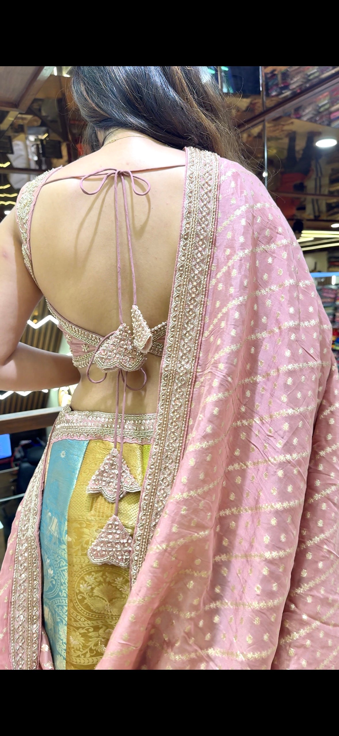 KINKHAB MULTI PANEL LEHENGHA
