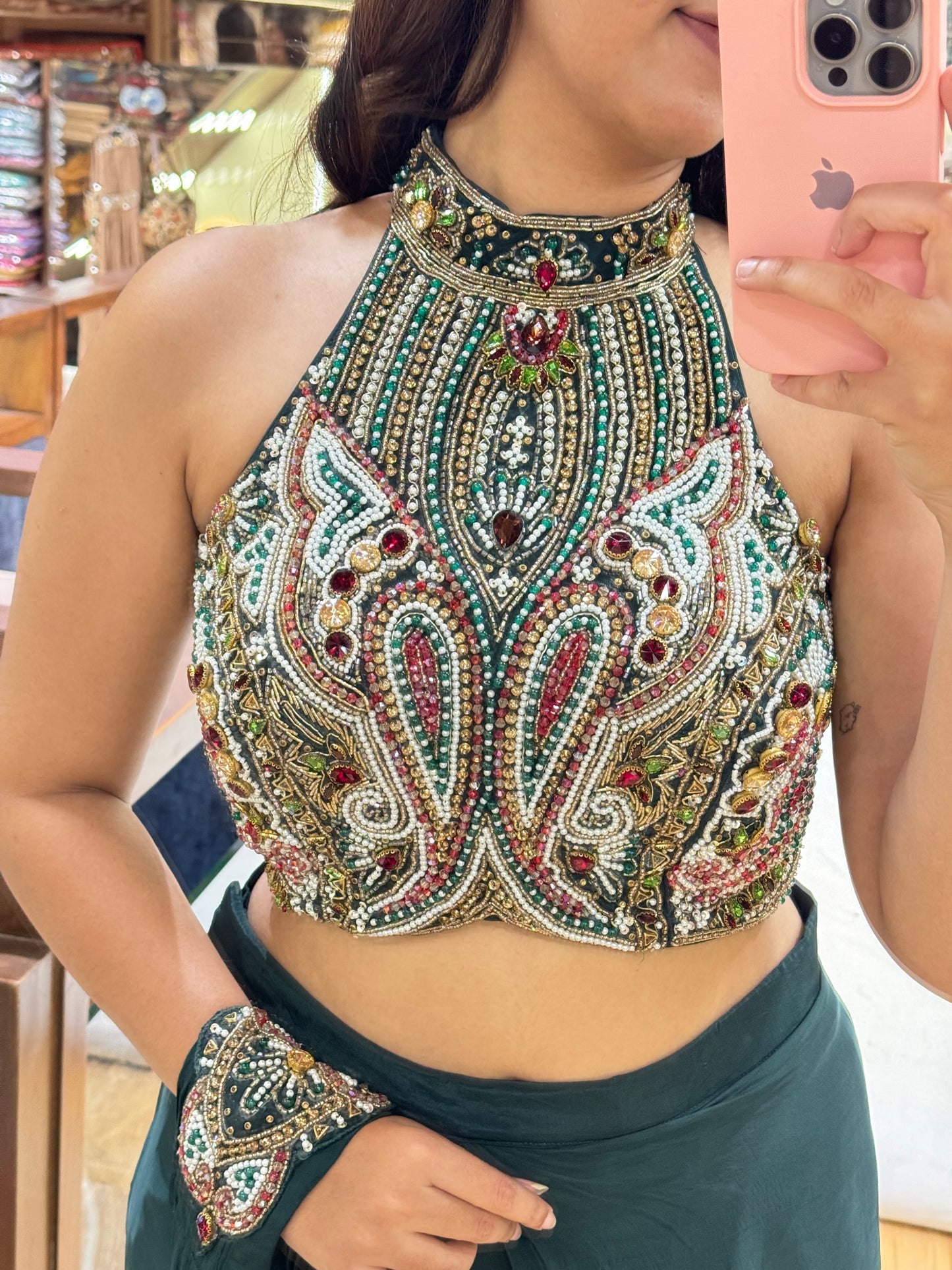 EMERALD DRAPE SAREE