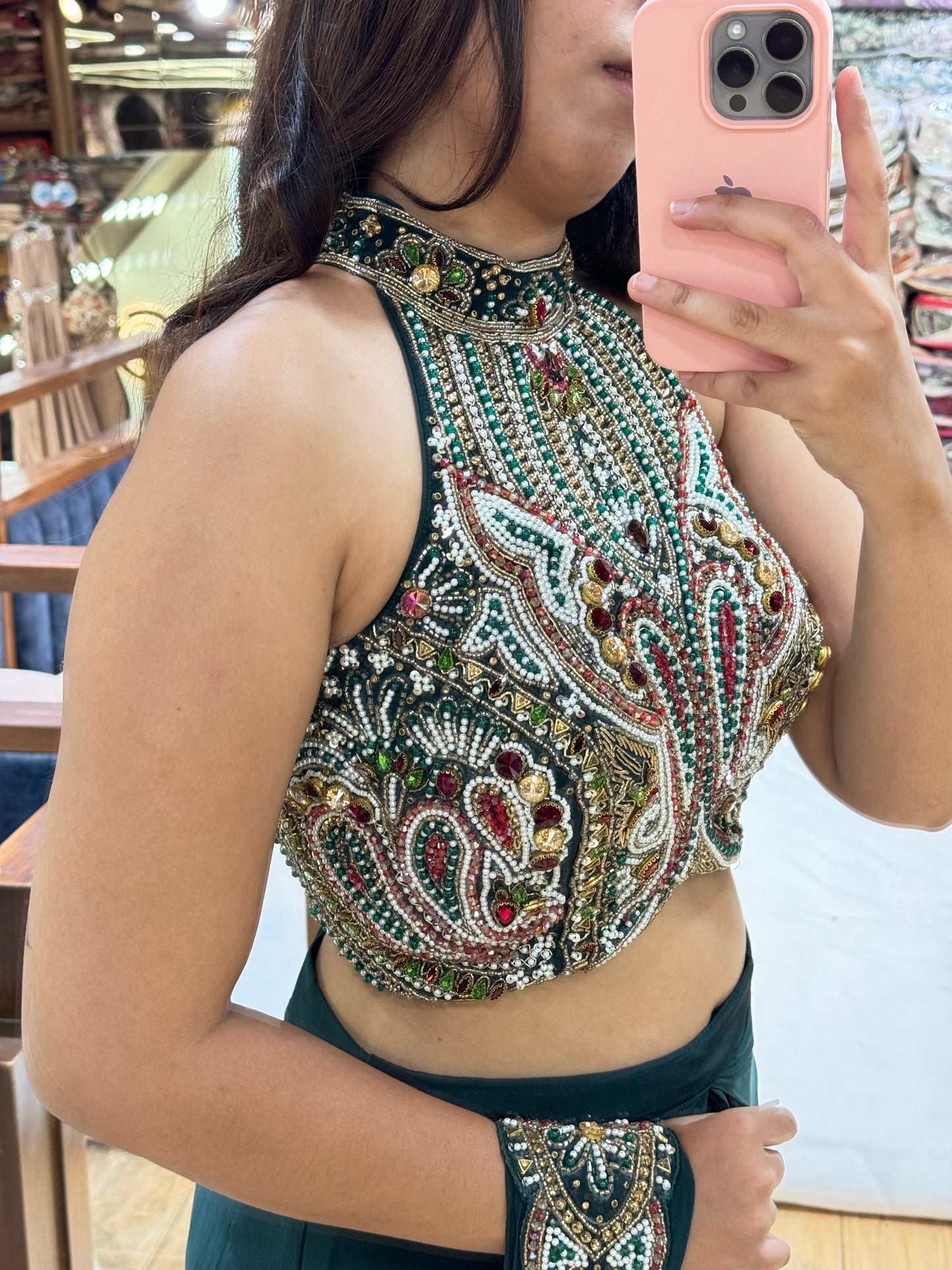 EMERALD DRAPE SAREE